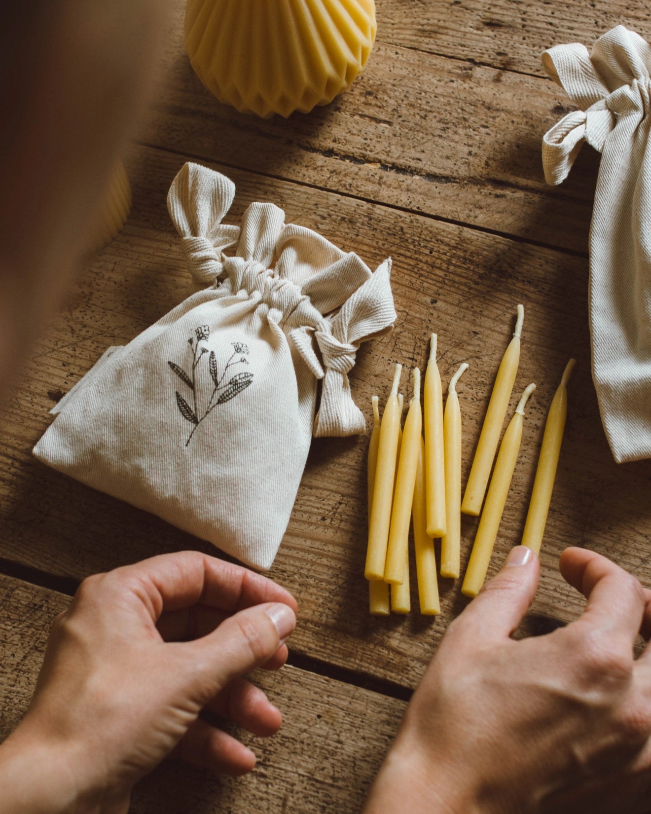 Beeswax Birthday Candles (Set of 10) by Goldrick