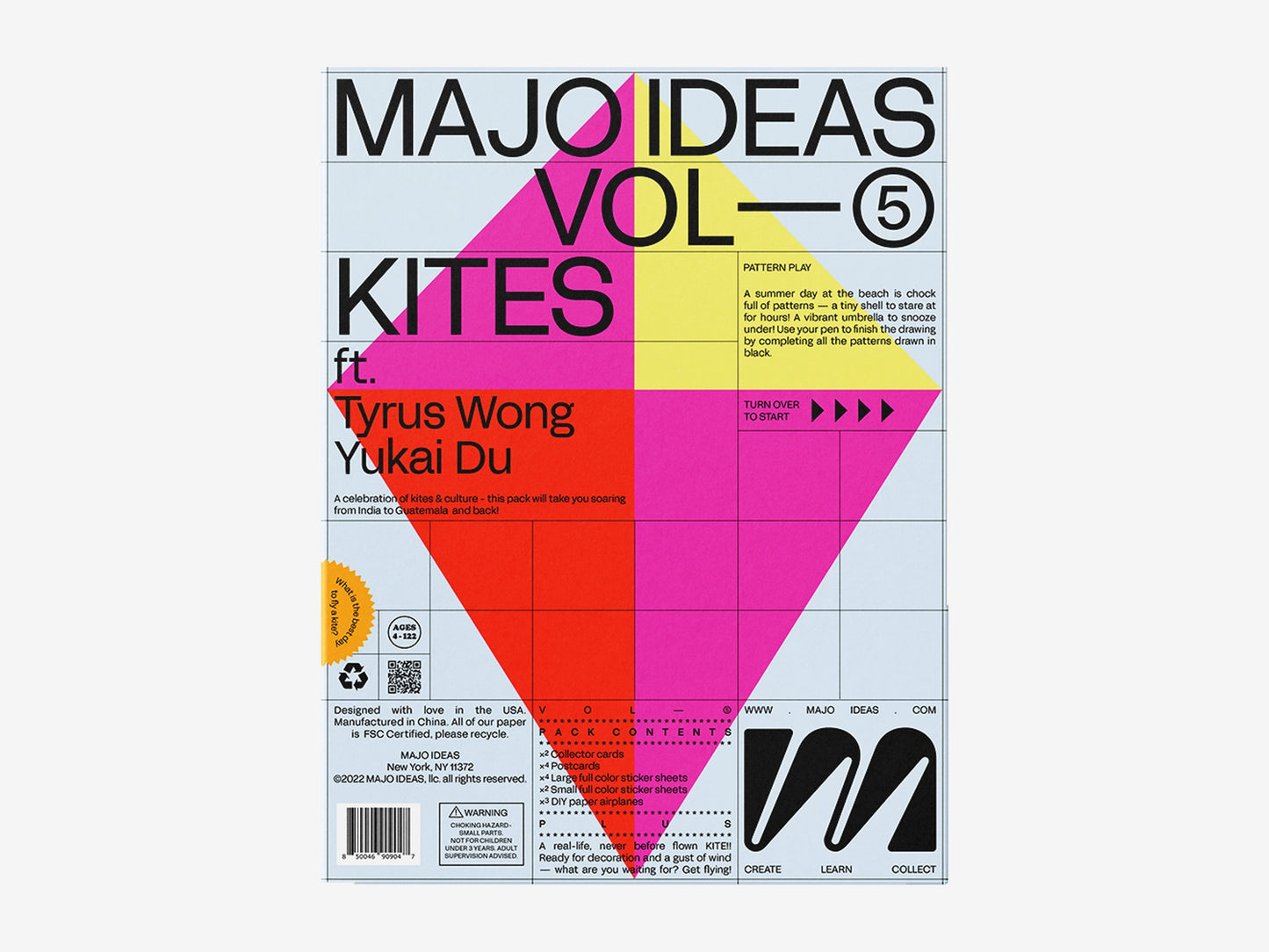 MAJO IDEAS Sticker-based Art Pack- KITES, Vol. 5