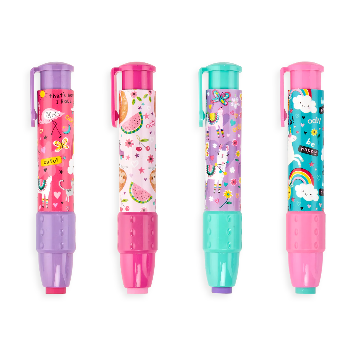 Click-It Erasers in Funtastic Friends by Ooly (4 colors)