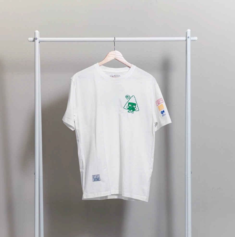 Onigiri: Embroidered Short Sleeve T-Shirt