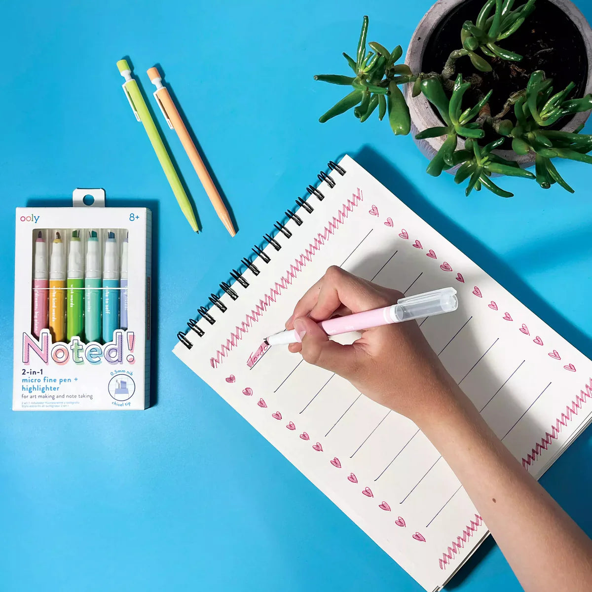 Noted! 2-in-1 Micro Fine Tip Pens & Highlighters by Ooly