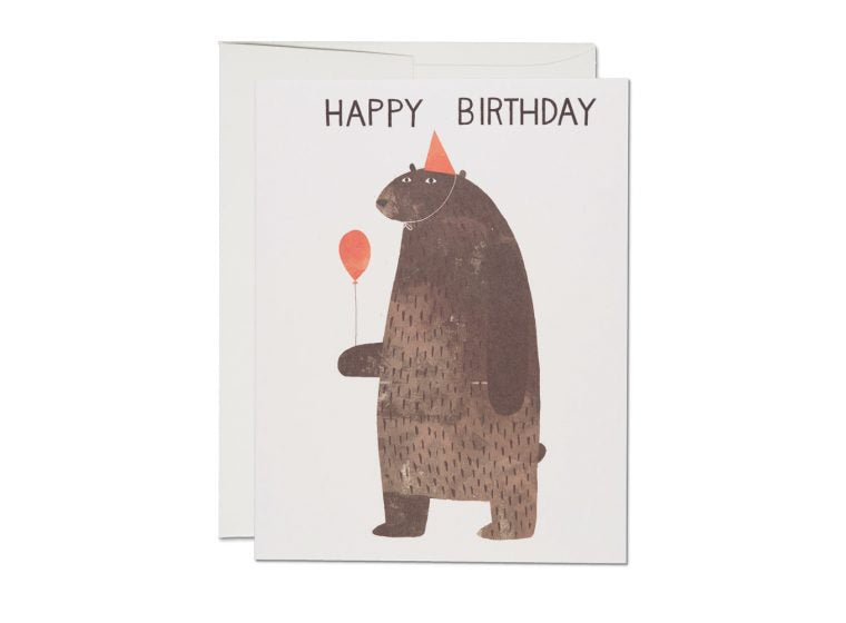 Party Bear Birthday Card