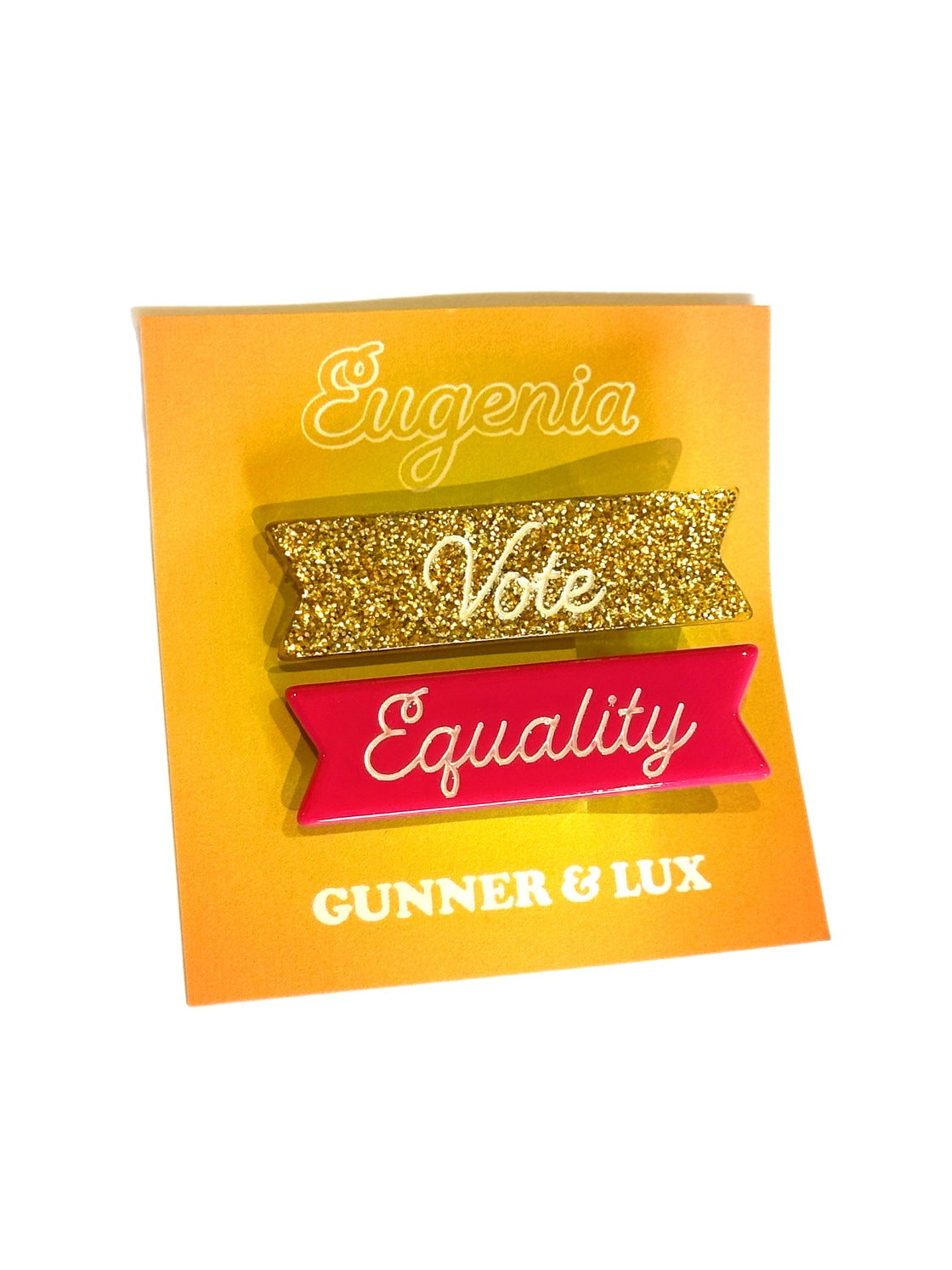 Vote + Equality Hair Clips by Gunner & Lux x Eugenia