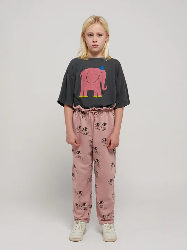 The Elephant T-shirt in Dark Grey by Bobo Choses