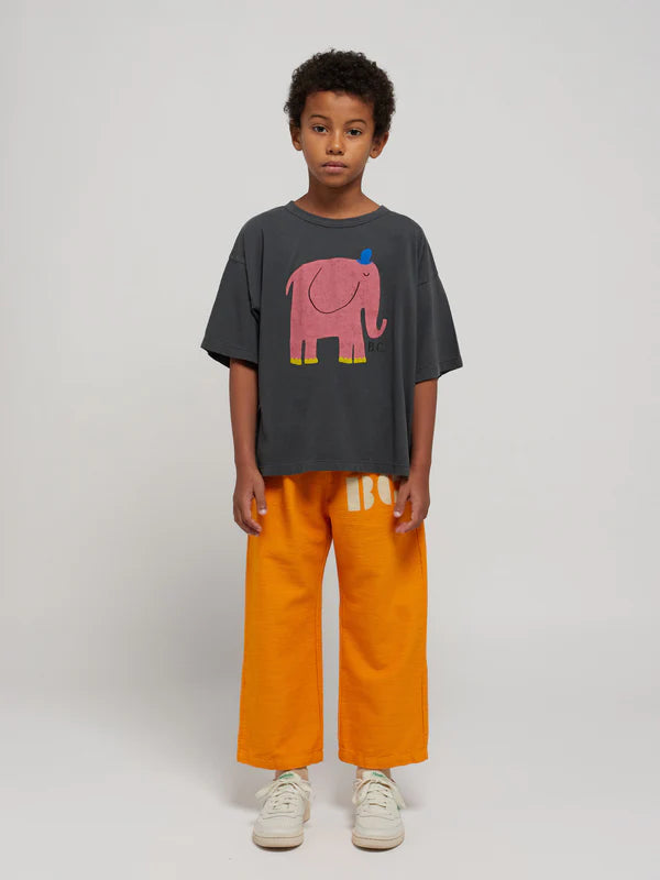 The Elephant T-shirt in Dark Grey by Bobo Choses