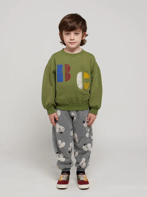 Multicolor B.C Sweatshirt in Khaki by Bobo Choses