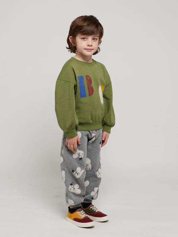 Multicolor B.C Sweatshirt in Khaki by Bobo Choses