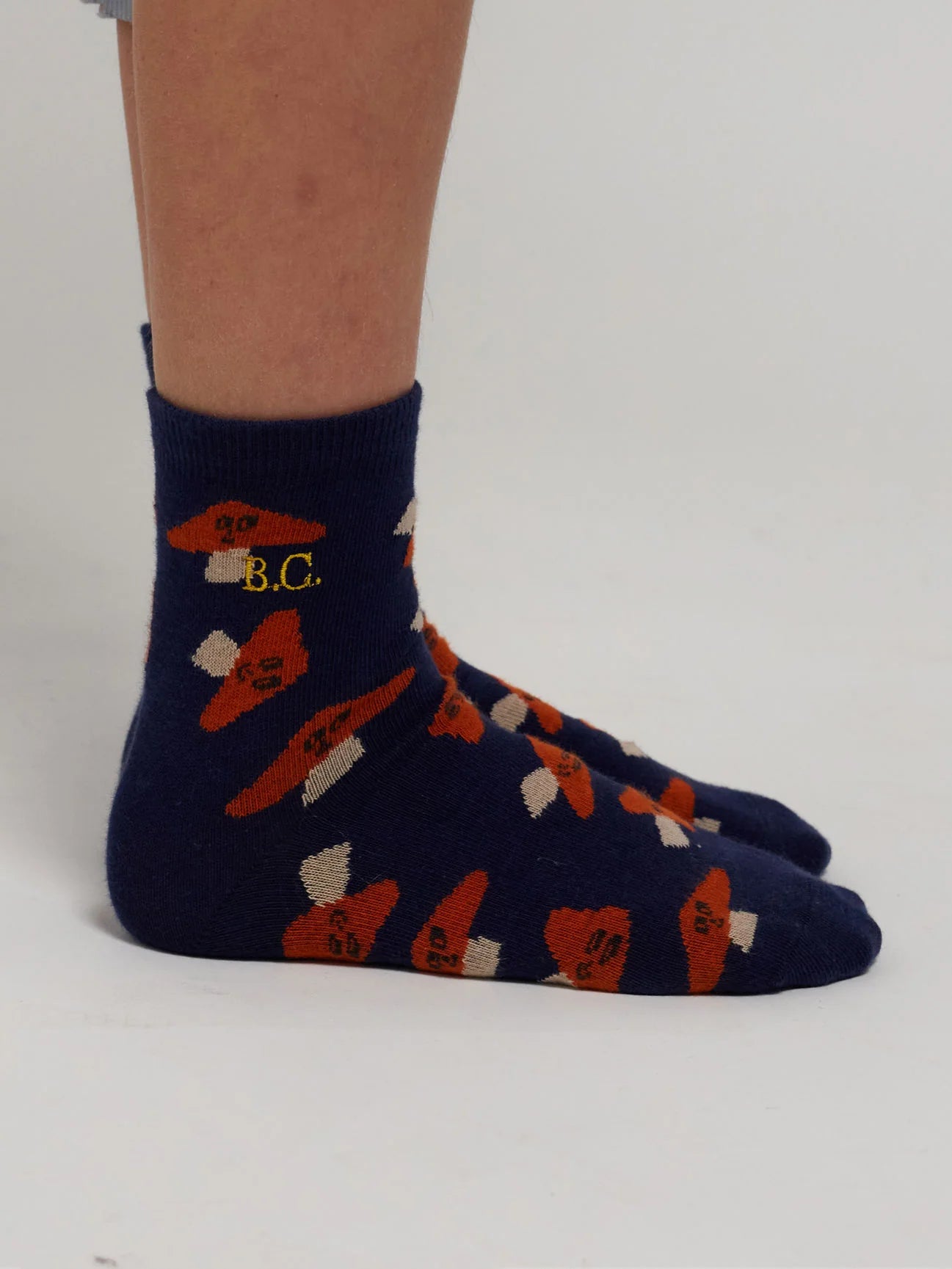 Mr. Mushroom Short Socks by Bobo Choses