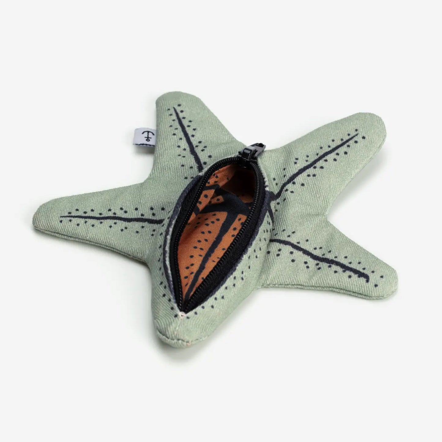 Aqua Starfish Mini Purse by Don Fisher