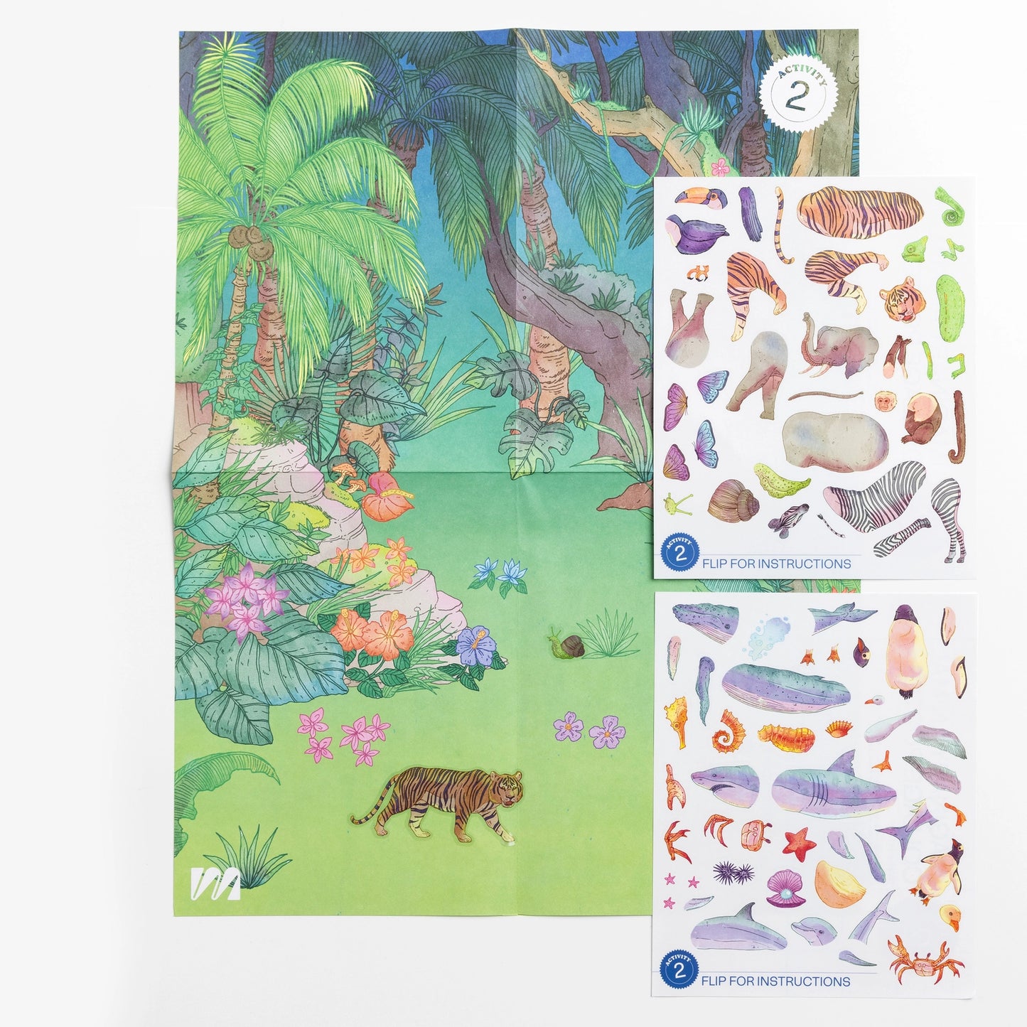 MAJO IDEAS Sticker-based Art Pack- ANIMAL, Vol. 7