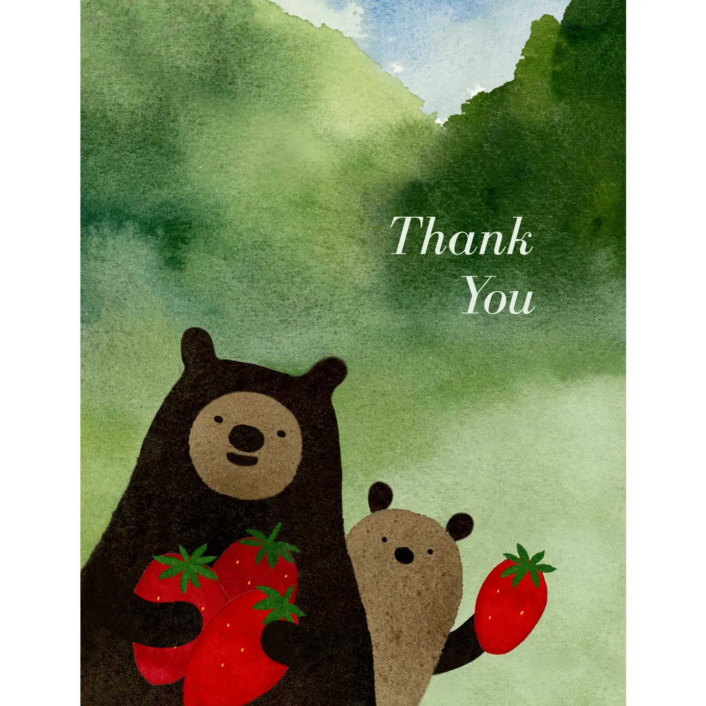Strawberries Thank You Card