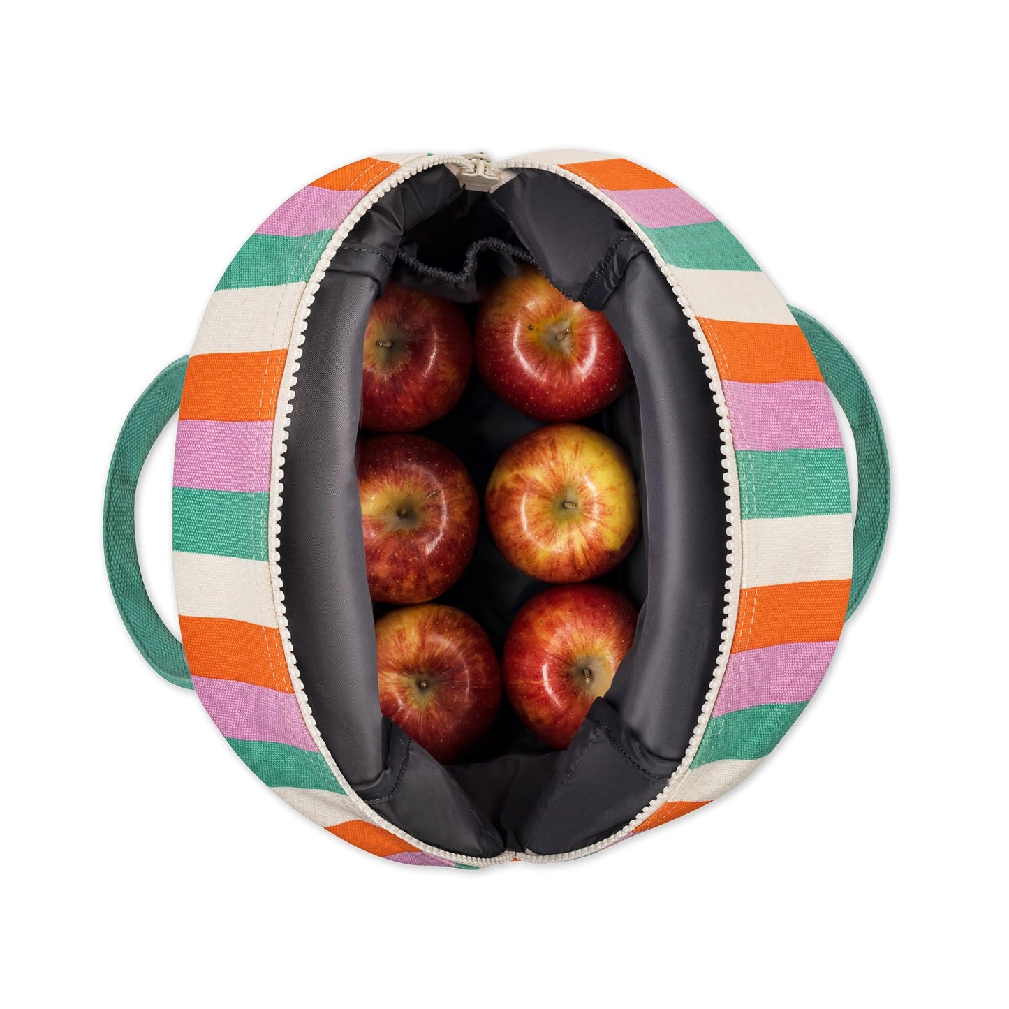 Zipper Lunch Bag in Three Stripe