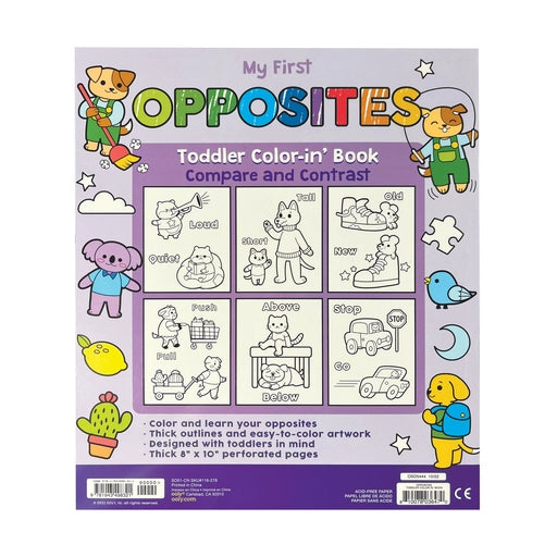 Toddler Coloring Book -Opposites