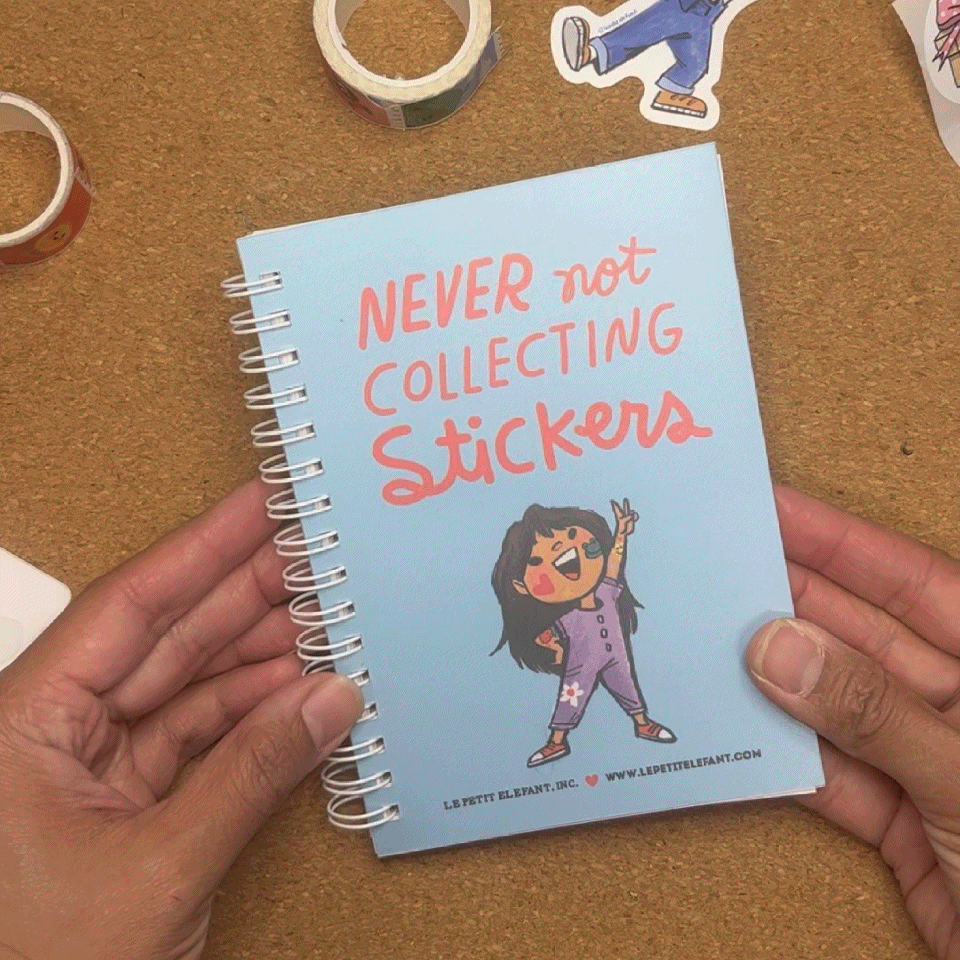 Never Not Collecting Stickers Reusable Sticker Book (Small)