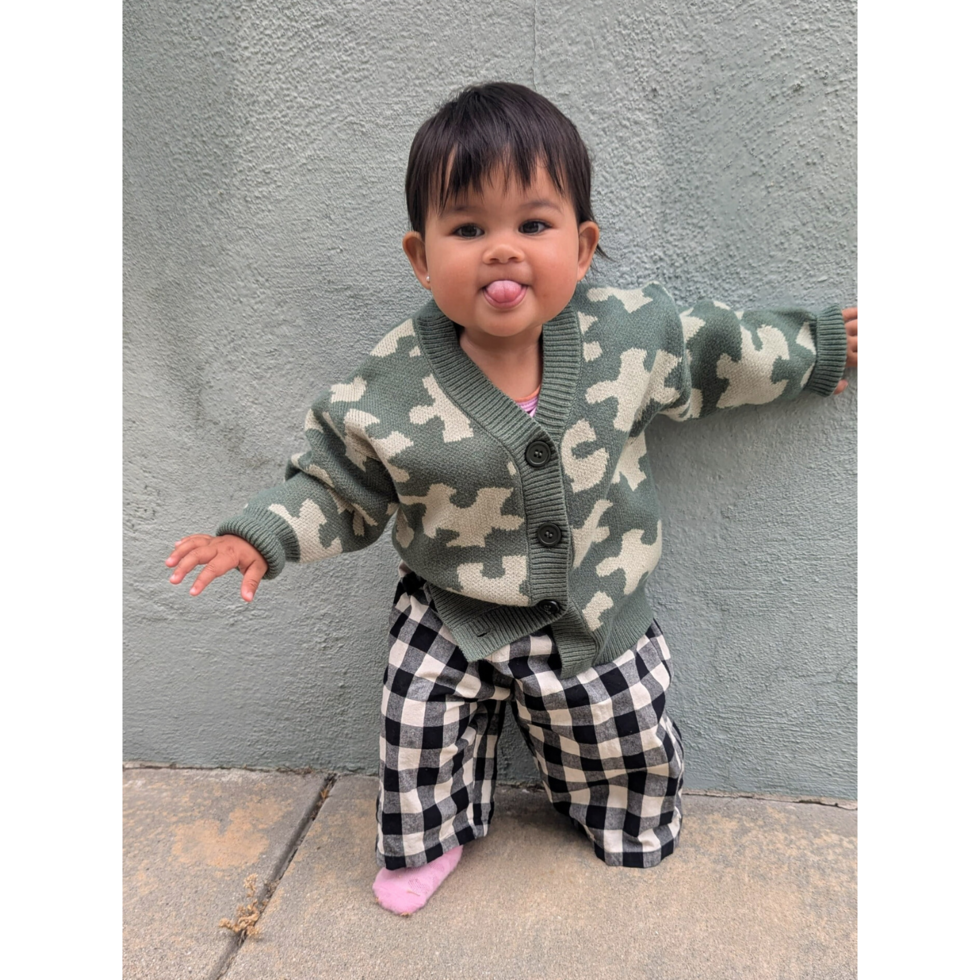 Puzzle Cardigan - Green