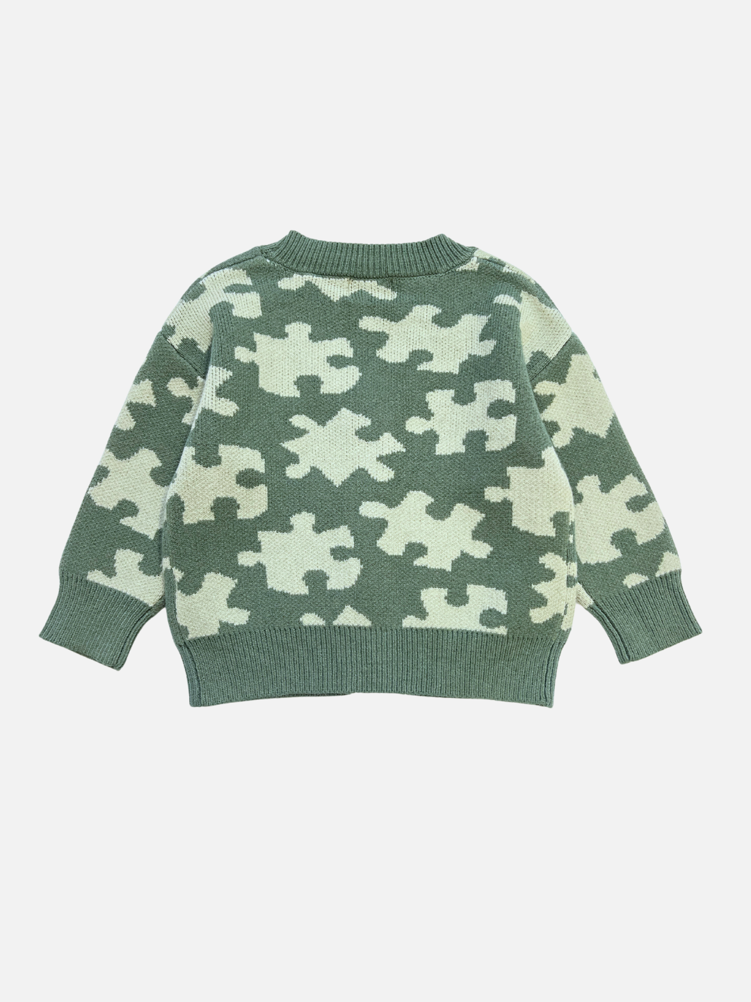Puzzle Cardigan - Green