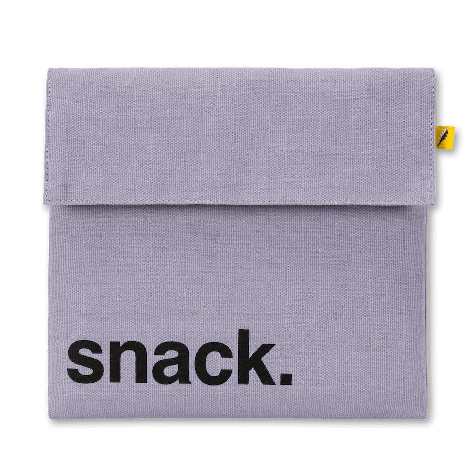 Flip Snack Bag in "Snack Lavender" by Fluf