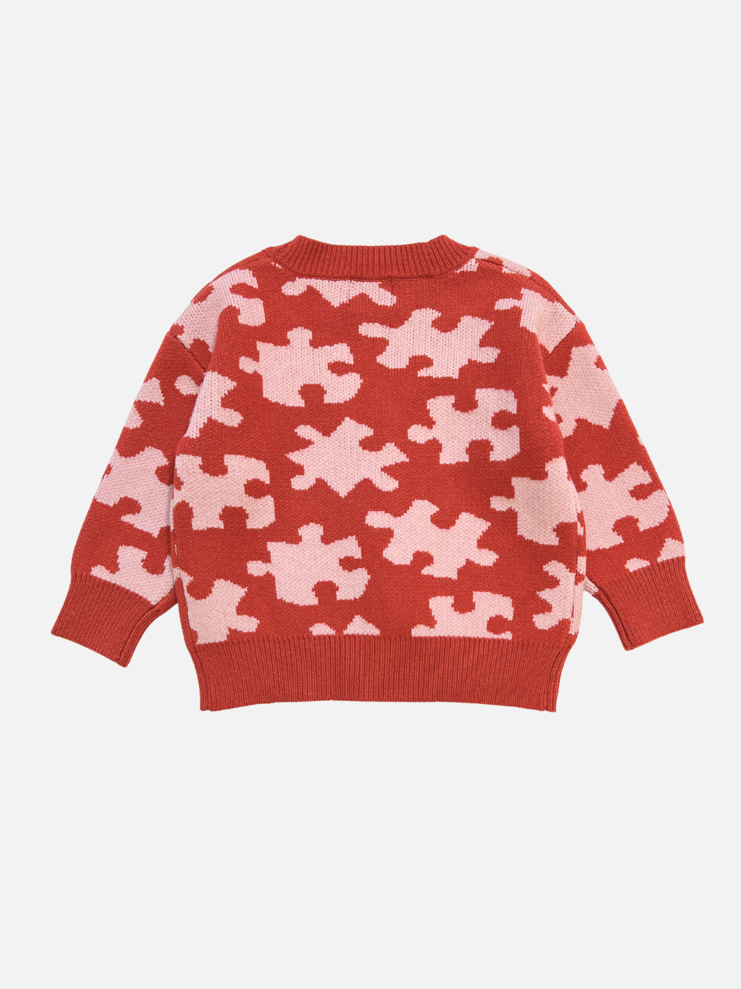 Puzzle Cardigan - Red