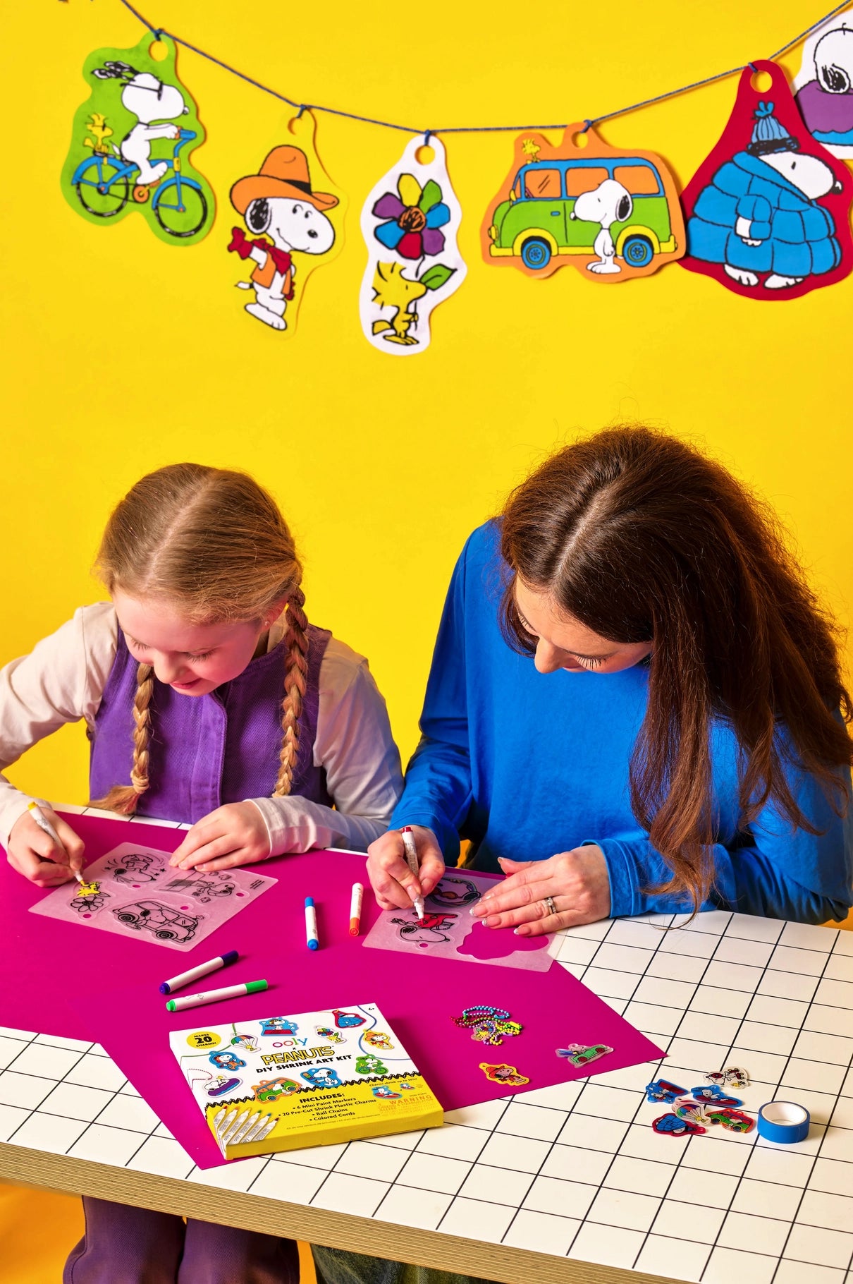 Ooly x Peanuts DIY Shrink Art Kit