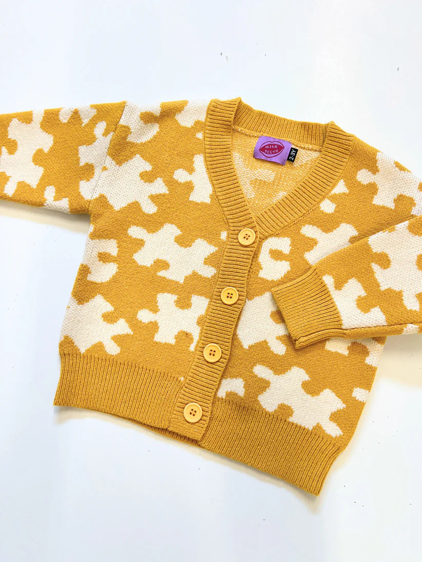 Puzzle Cardigan - Yellow