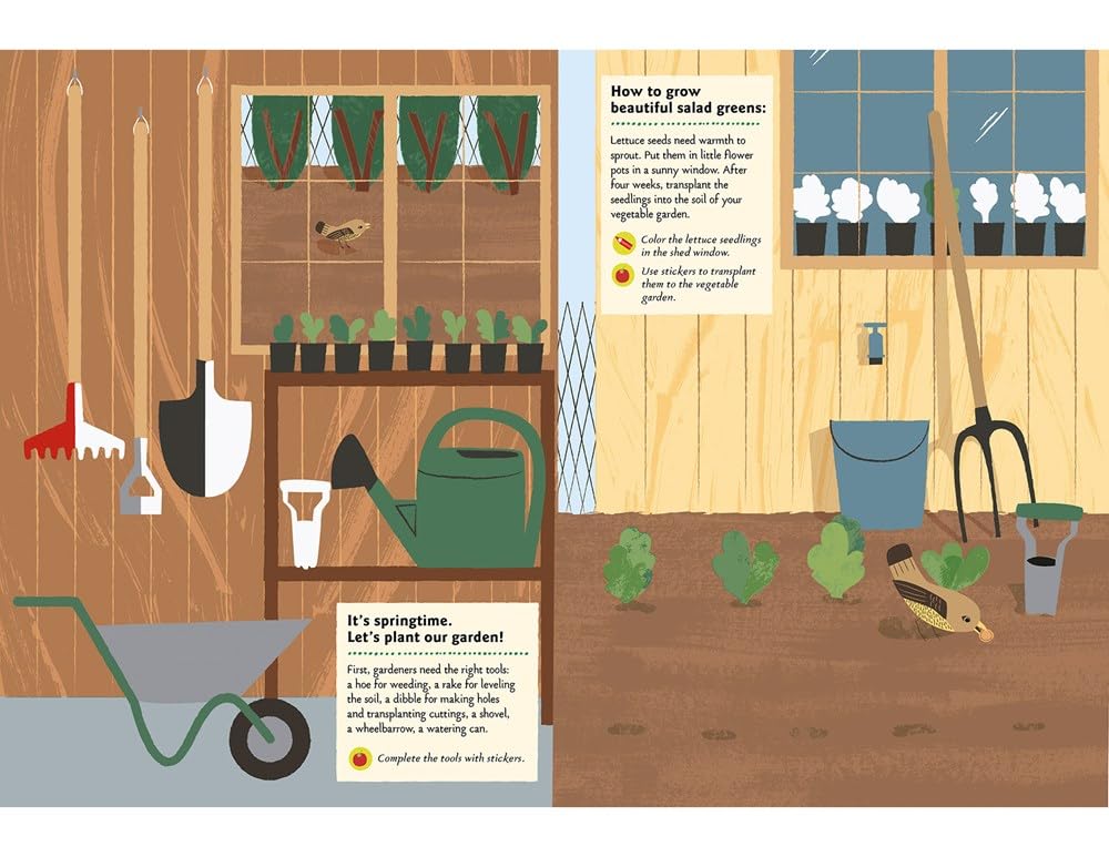 My Nature Sticker Activity Book: In the Vegetable Garden