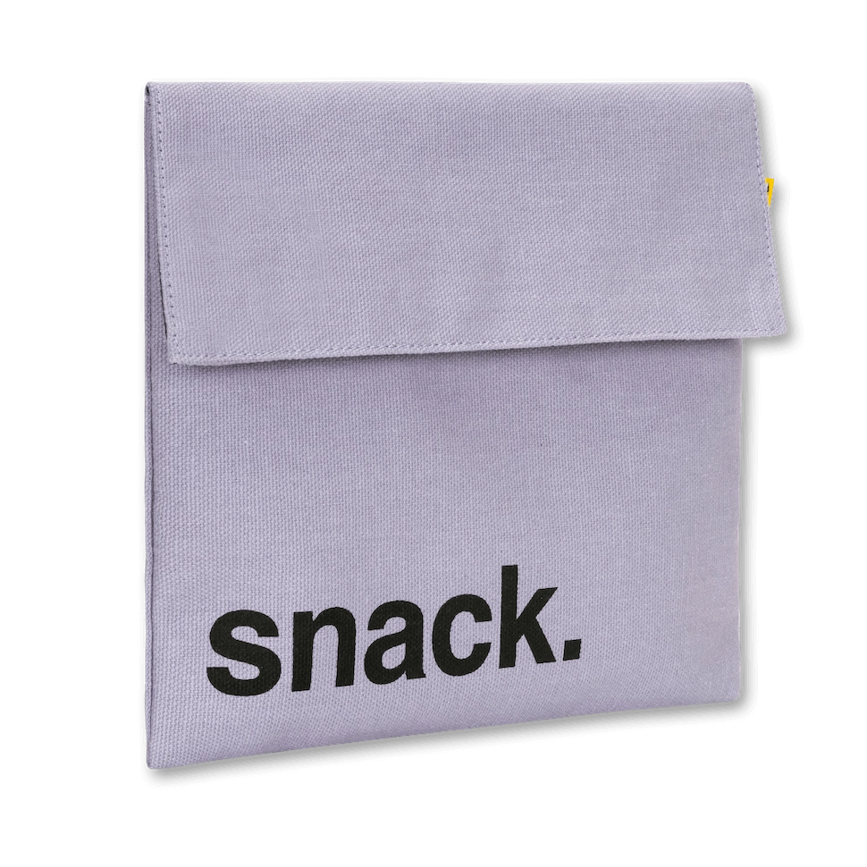 Flip Snack Bag in "Snack Lavender" by Fluf