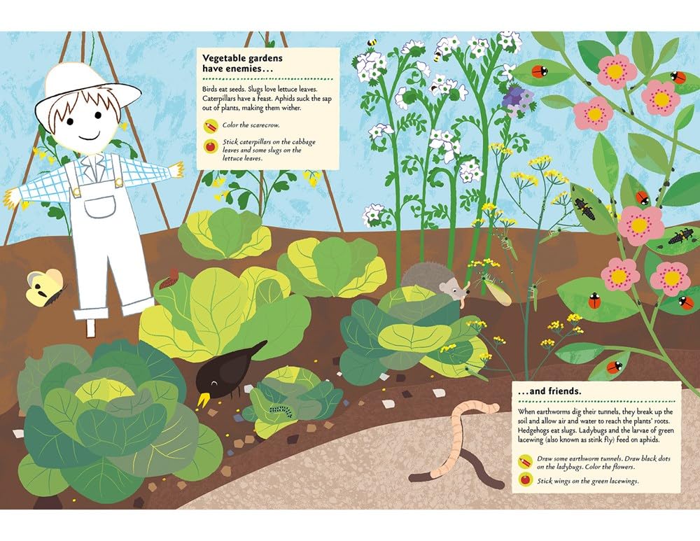 My Nature Sticker Activity Book: In the Vegetable Garden