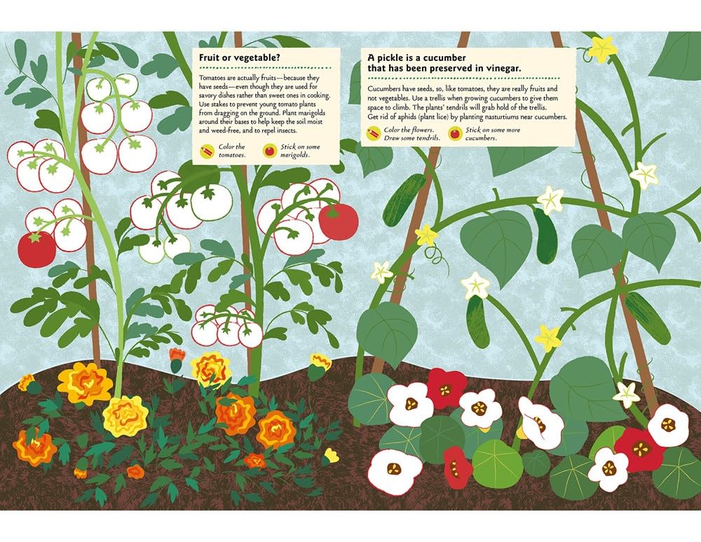 My Nature Sticker Activity Book: In the Vegetable Garden