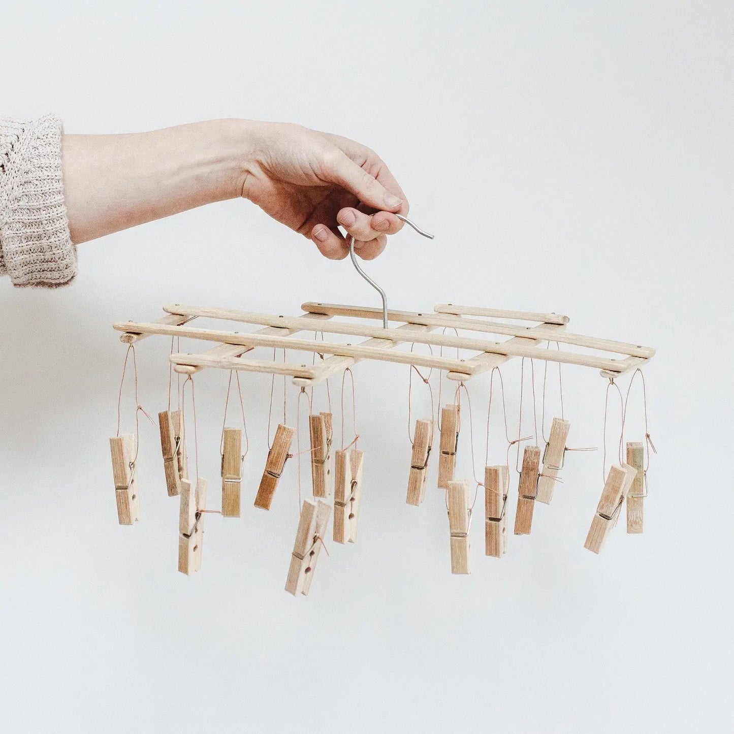 Bamboo Laundry Peg Airer by Goldrick