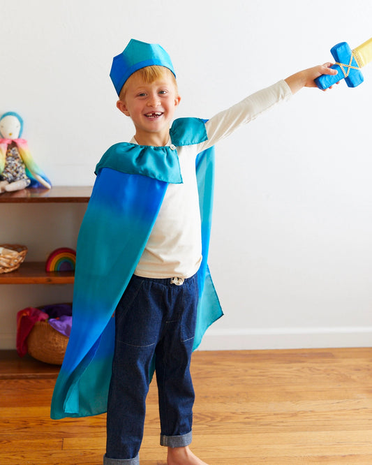Sarah's Silks Blue Soft Sword
