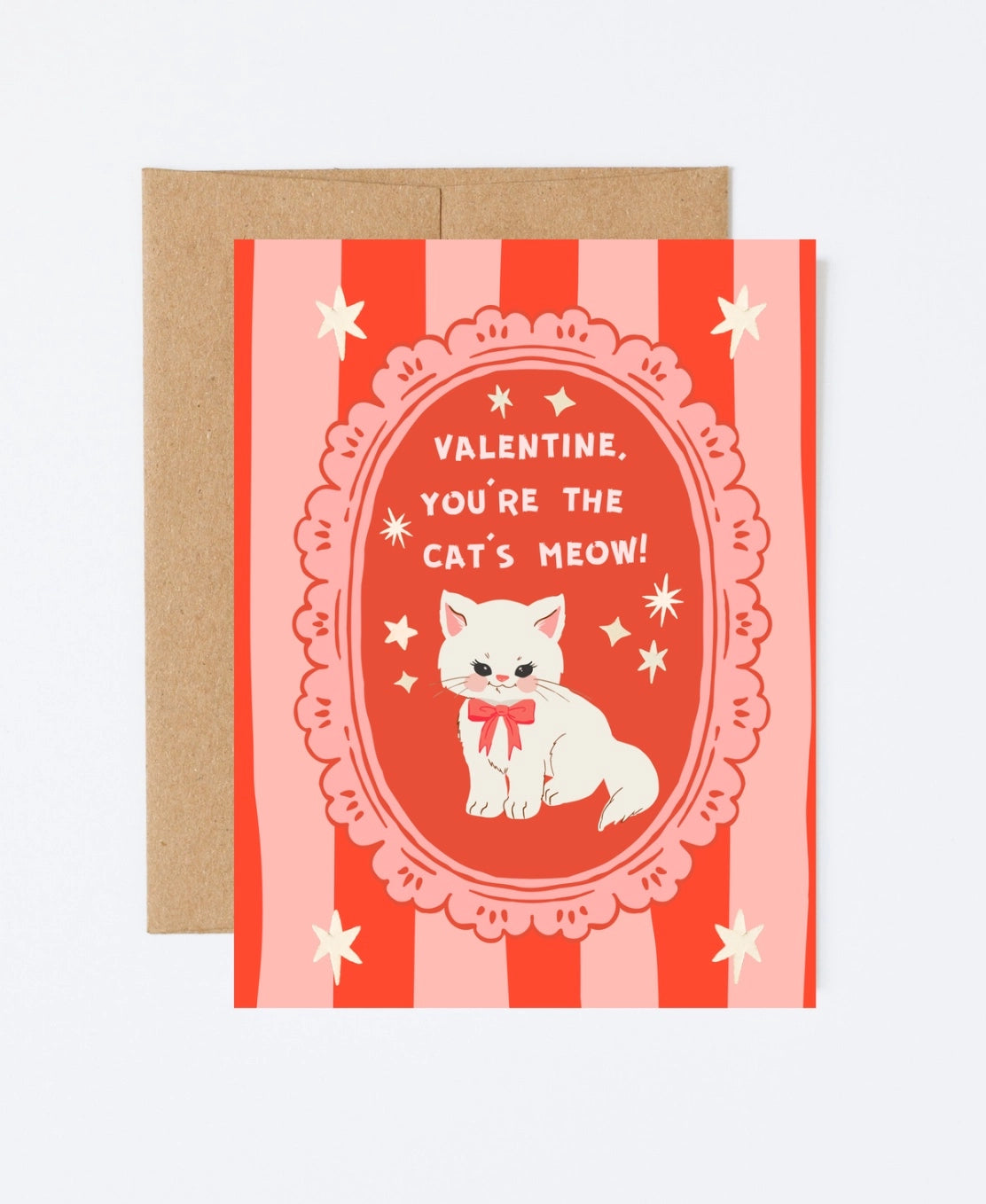 Cat's Meow Kitschy Valentine Card