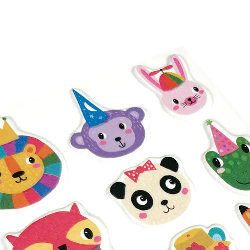 Stickiville Party Animals Sticker Sheet (Puffy)