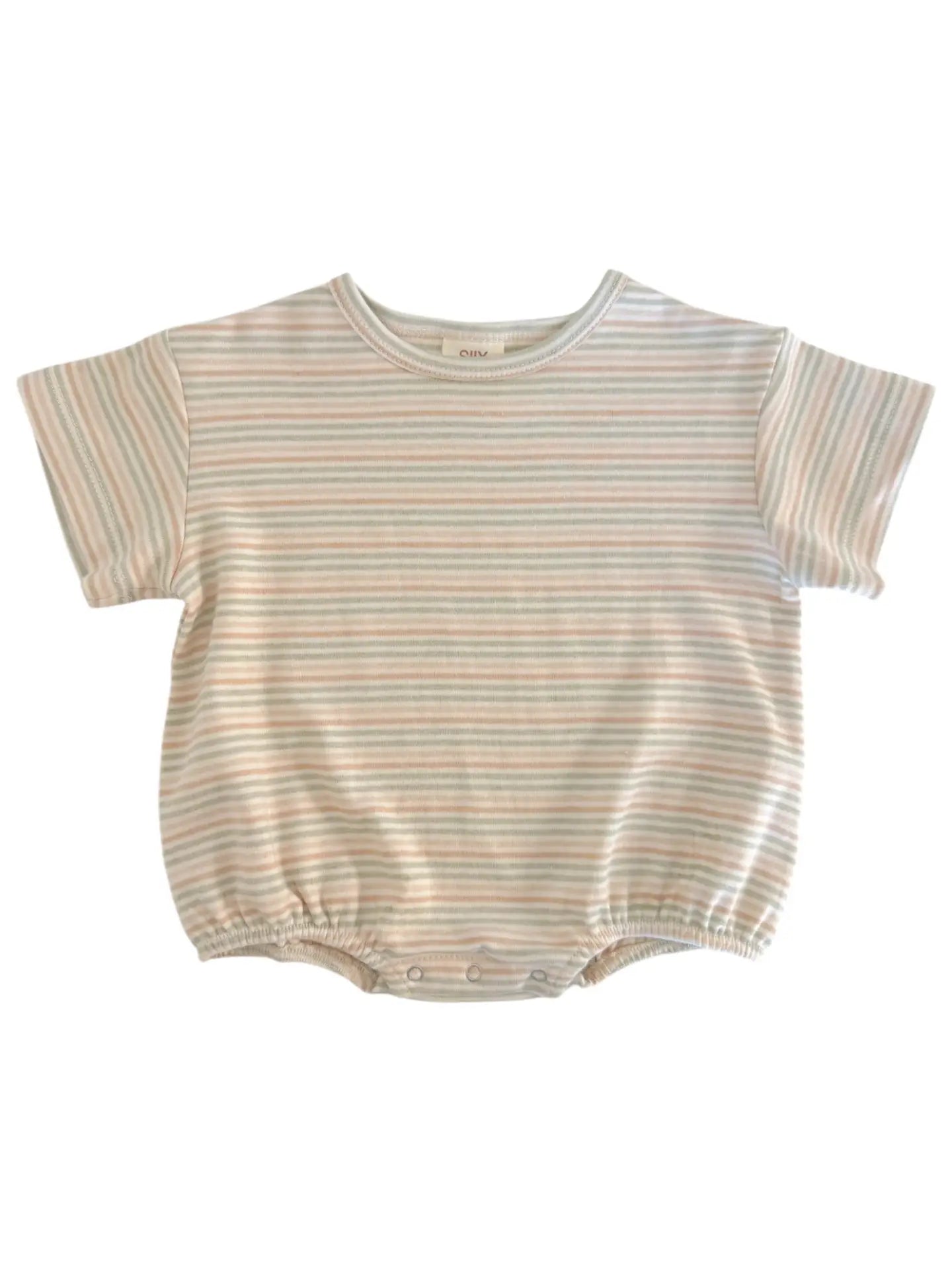 Multi-stripe/Organic T-shirt Bubble