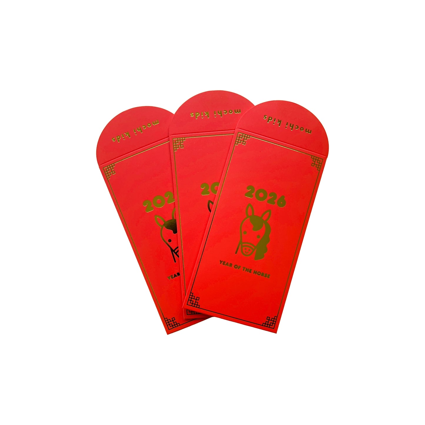 Year of the Horse Lunar New Year Red Envelopes -Set of 3