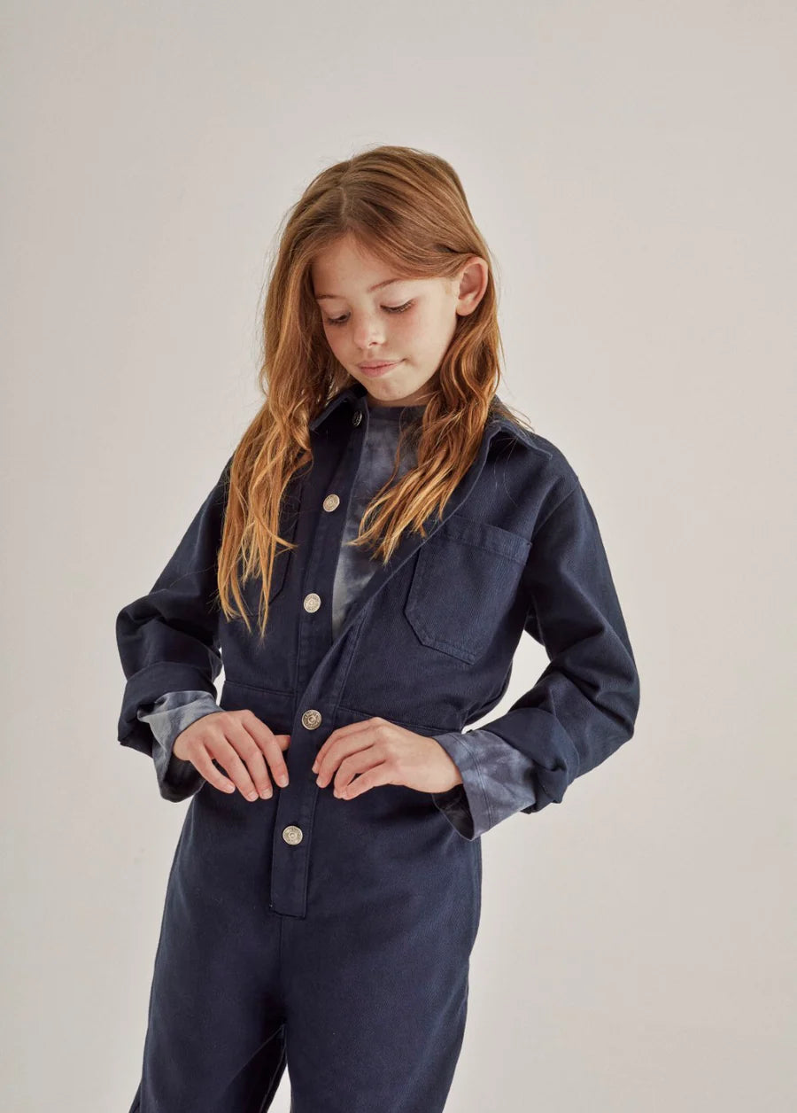 The New Society Martin Jumpsuit in Navy