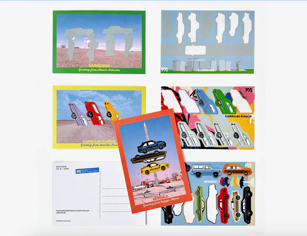 MAJO IDEAS Sticker-based Art Pack - CARS, Vol. 3