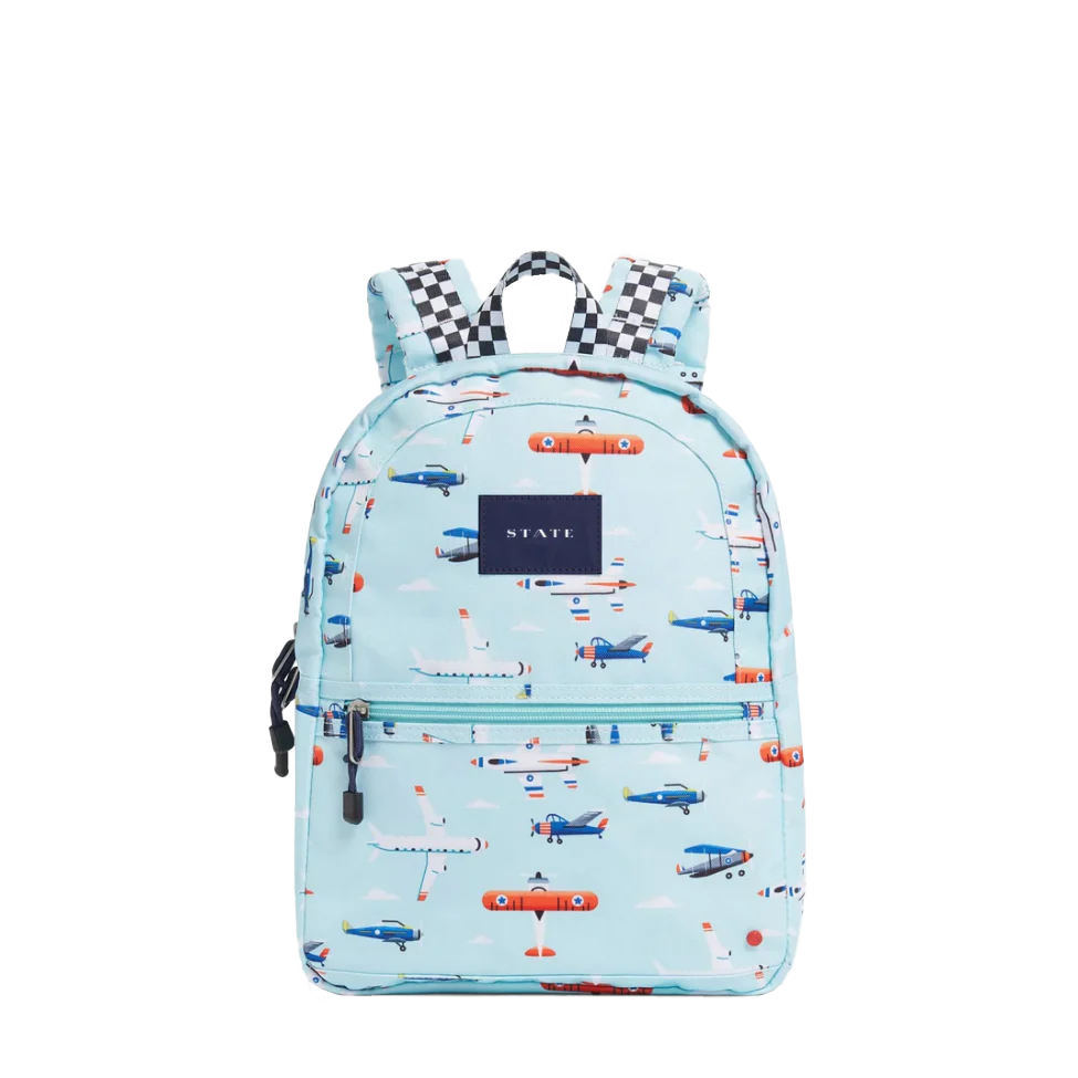 Kane Kids Mini Travel Backpack - Airplanes by State Bags