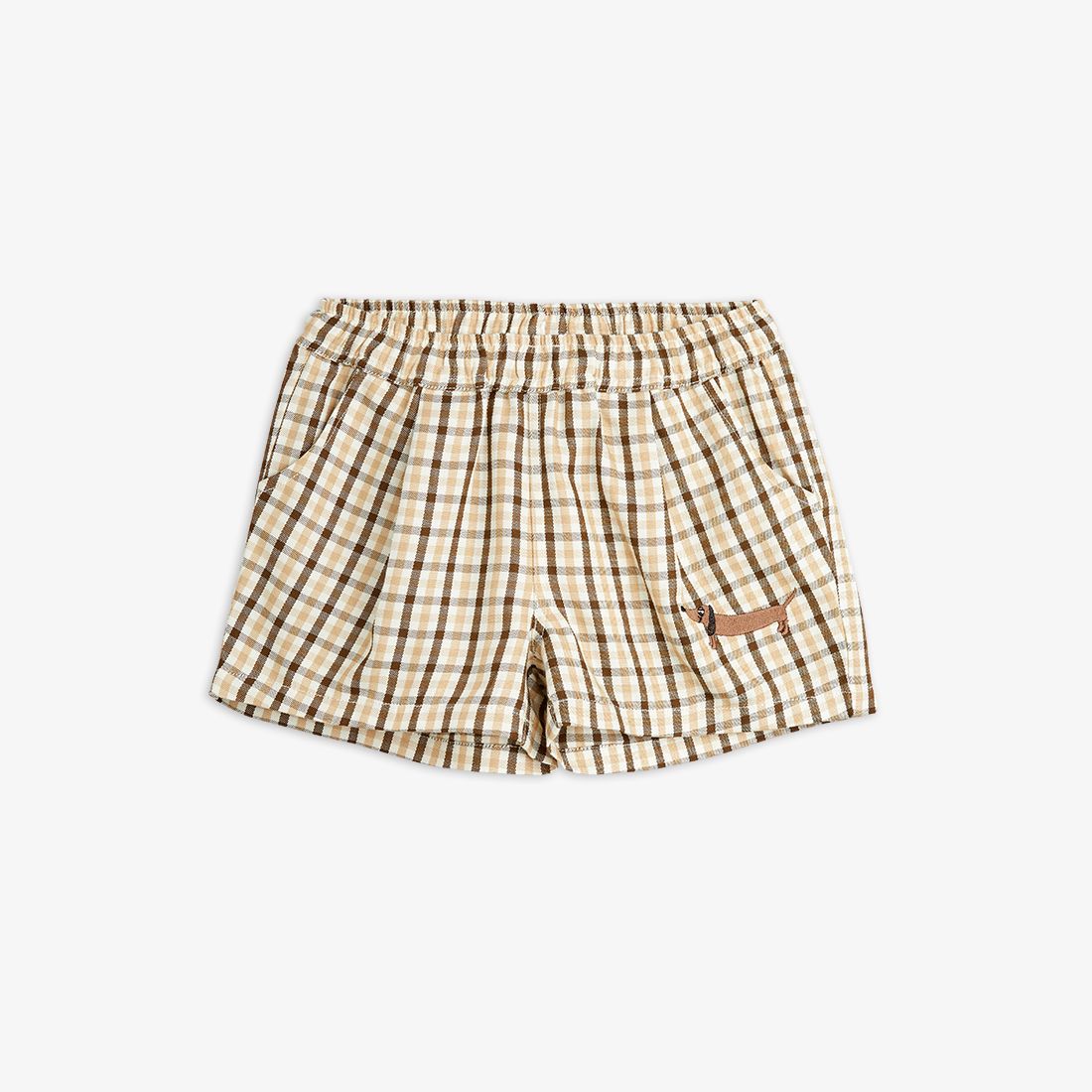 Gingham Woven Shorts by Mini Rodini