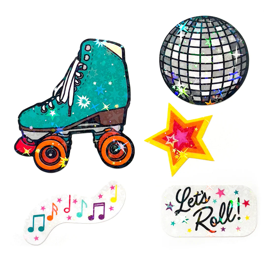 Roller Rink Sticker Sheet by Smarty Pants Paper