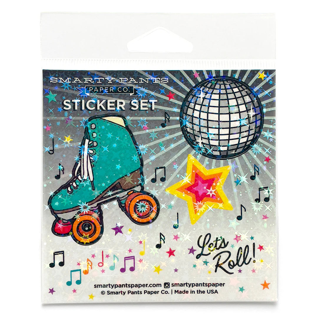 Roller Rink Sticker Sheet by Smarty Pants Paper