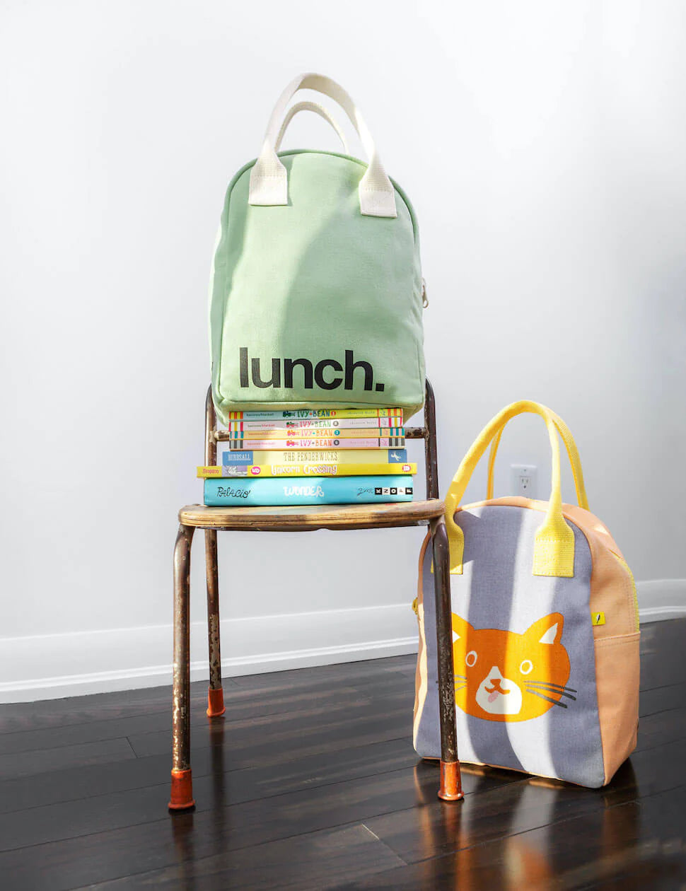 Zipper Lunch Bag in "Cat" by Fluf