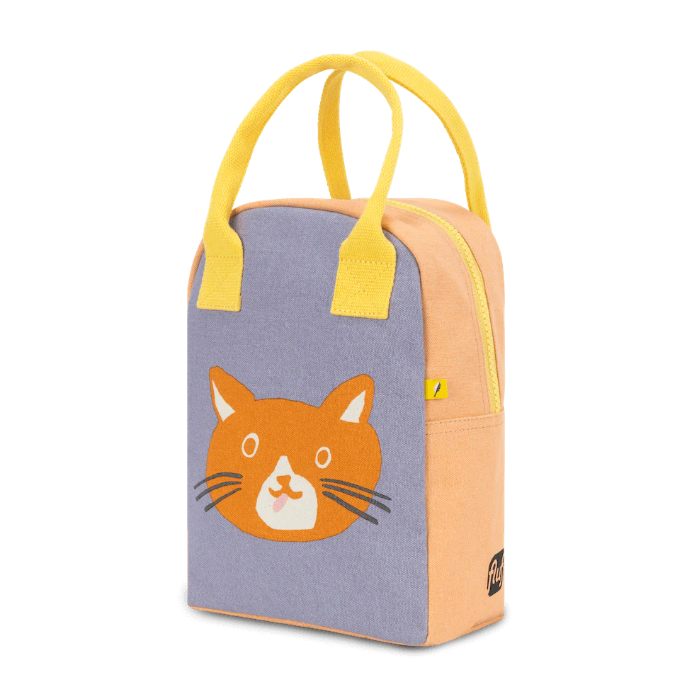 Zipper Lunch Bag in "Cat" by Fluf