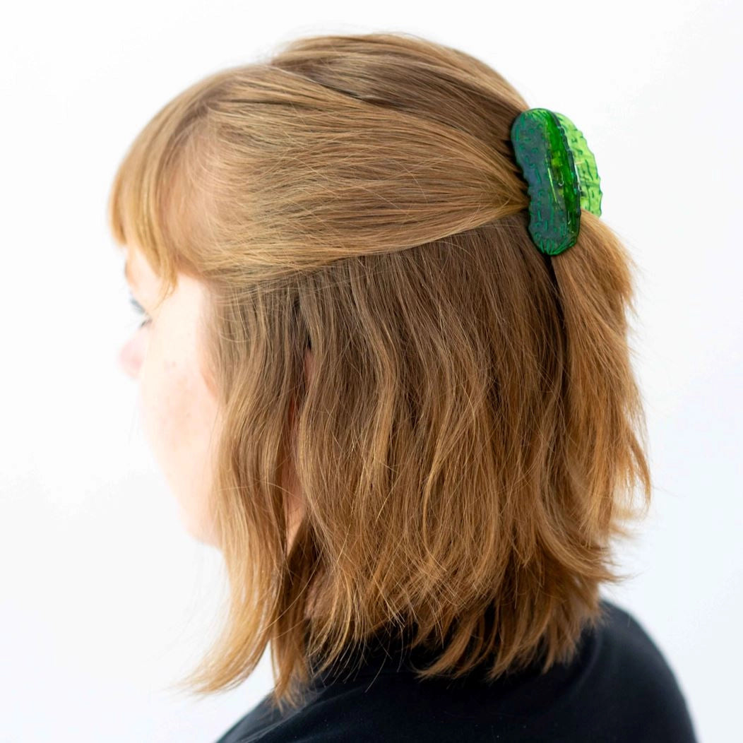 Mini Pickle Hair Claw by Jenny Lemons