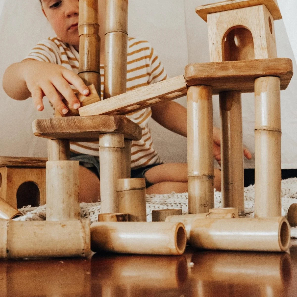 Bamboo Building Set w/Houses