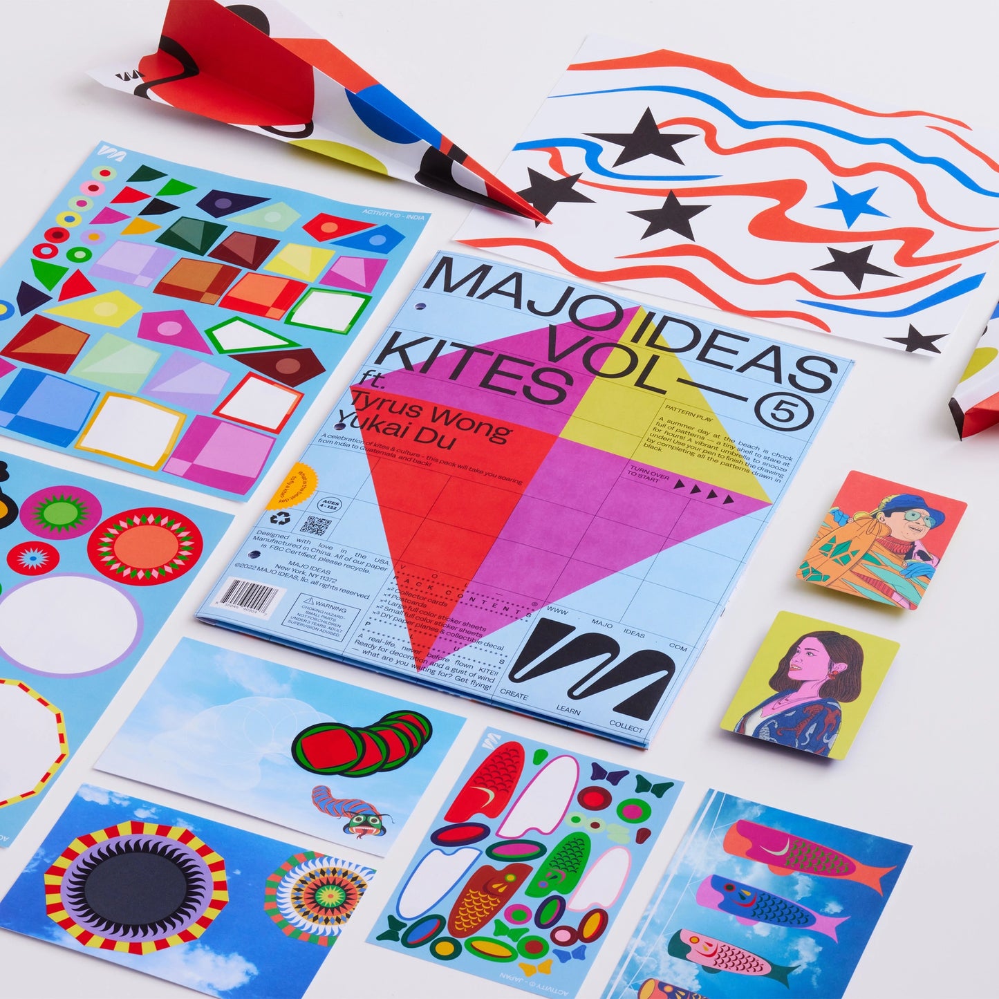 MAJO IDEAS Sticker-based Art Pack- KITES, Vol. 5