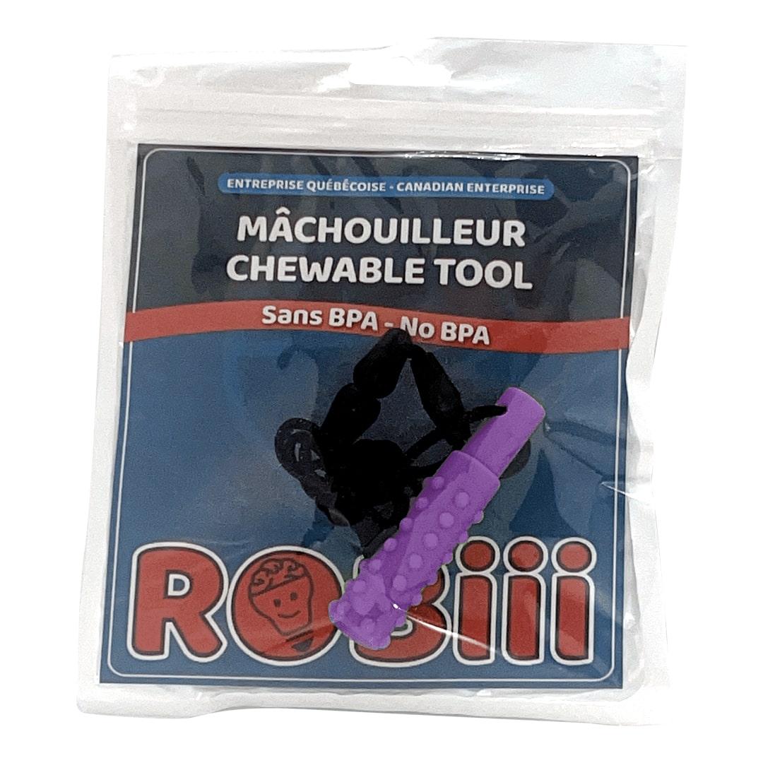 Chewable Cylinder Necklace by Robii - 4 colors available
