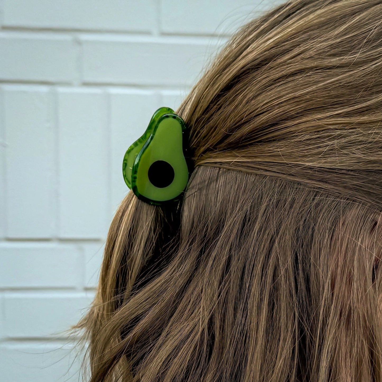 Mini Avocado Hair Claw by Jenny Lemons