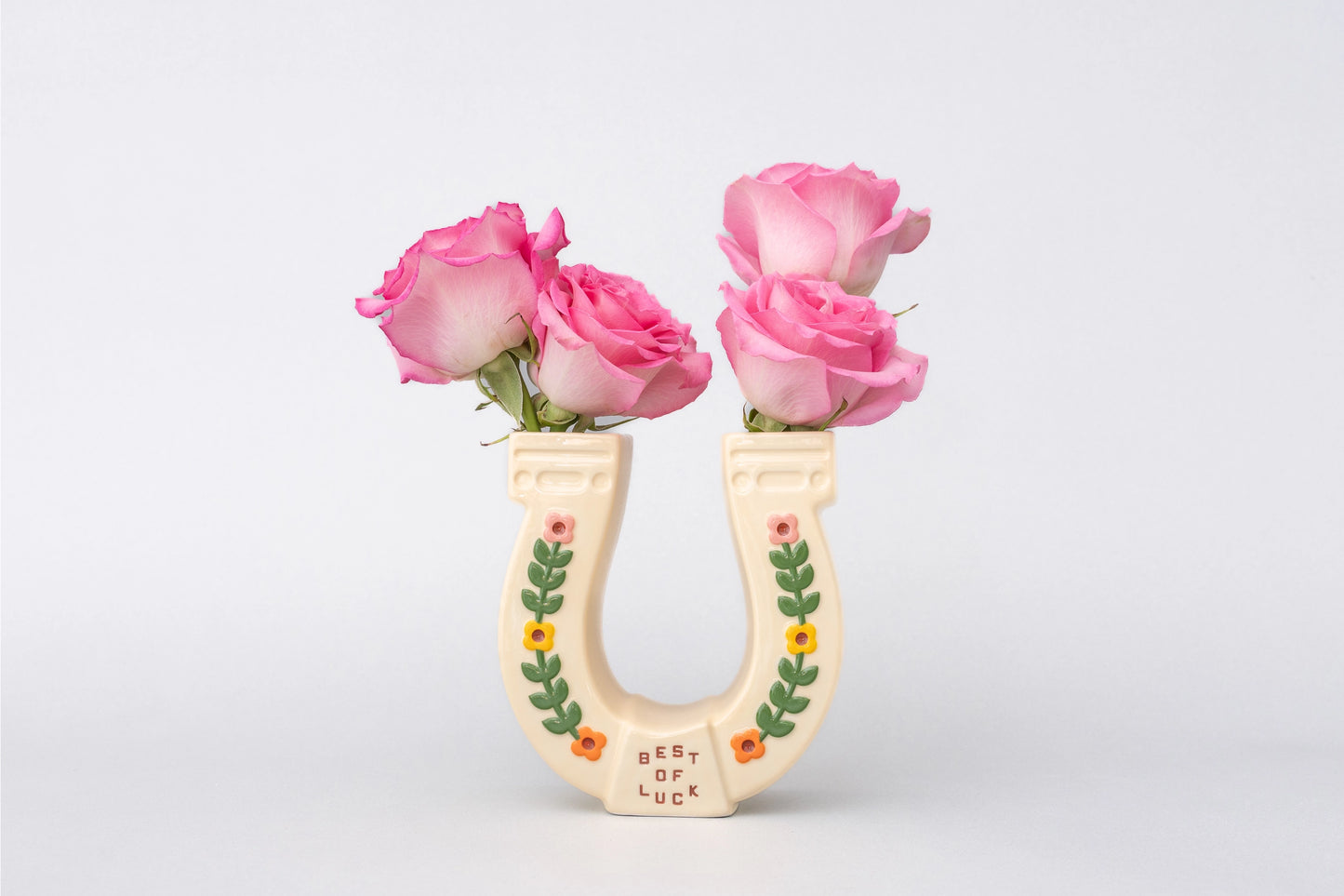 Horseshoe Ceramic Vase