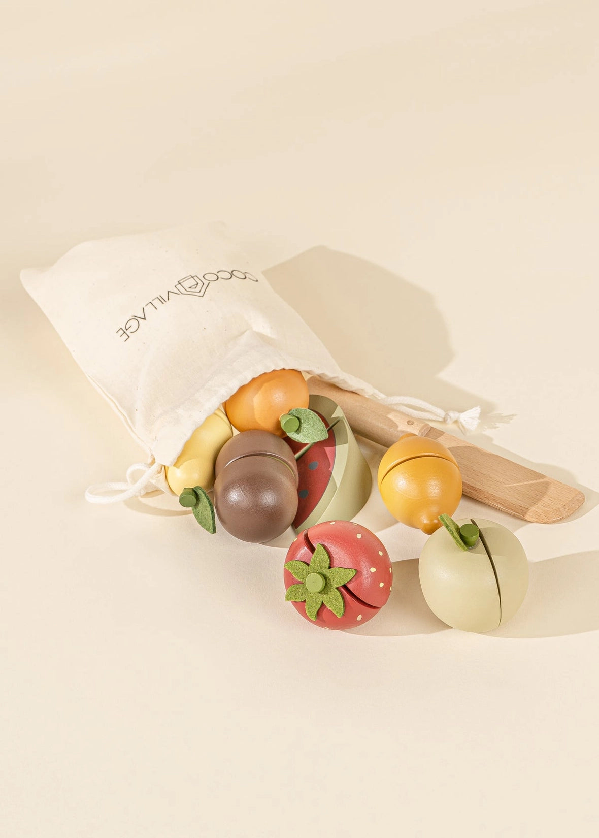 Wooden Fruit Playset by Coco Village