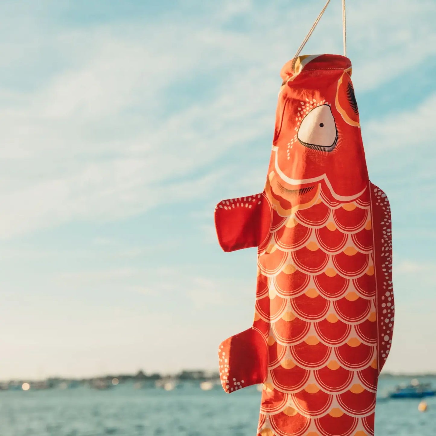 Classic Red Koinobori by Madame Mo